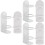 6Pcs Electric Toothbrush Holders Wall Mounted White Iron Storage 7