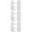 6Pcs Electric Toothbrush Holders Wall Mounted White Iron Storage 9