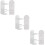 6Pcs Electric Toothbrush Holders Wall Mounted White Iron Storage 10