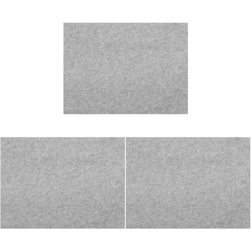 3Pcs Grey Felt Calligraphy Desk Mats Practical Writing Pads for Home 2