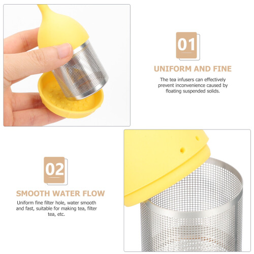 Adorable Tea Strainer For Loose Leaf Tea Creative Pineapple Design Fine Mesh Filter For Home Office 1