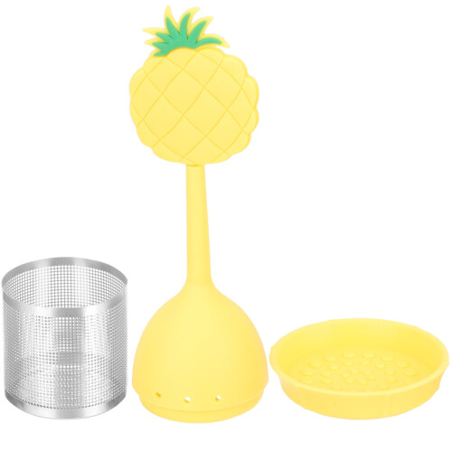 Adorable Tea Strainer For Loose Leaf Tea Creative Pineapple Design Fine Mesh Filter For Home Office 2