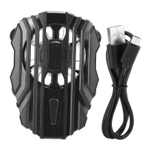 Semiconductor Phone Cooler with RGB Backlighting Cooling Modes Mechanical Switches Fast Heat Dissipation Compatible with iOS Android Phones Tablet