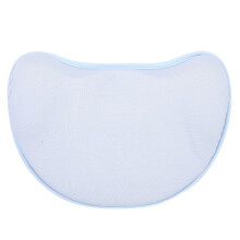 Breathable Toddler Pillow, Ergonomic Contour Design With Cooling Holes Food Grade Silicone Core Anti Roll Microconcave Shape Machine Washable