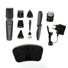 Men's Grooming Kit With LED Display, Quick Charge Battery And Ceramic Blade Waterproof Rechargeable Trimmer5In1Multi Purpose Tool For Beard Hair