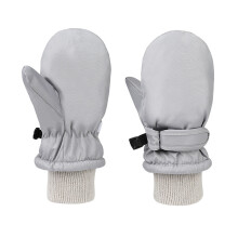 Winter Gloves Warm Windproof Thickened Outdoor Cycling Ski Gloves, Size L, Light Gray