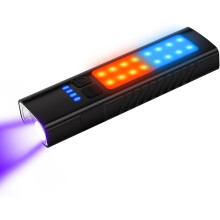 Wiederaufladbare, flache EDC-Taschenlampe mit COB-, UV- und LED-Beleuchtung, wasserdicht, magnetisch, mit Clip – kompatibel mit EDC-Ausrüstung