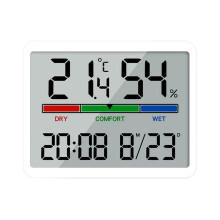 Modern Digital Wall Clock Date & Temperature Magnetic Designs Great for Fridge Mounting Home Decor and Gift for Friends