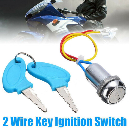 Universal2Wire2Keys Διακόπτης ανάφλεξης Κλειδαριά κλειδιού Ηλεκτρικό ποδήλατο Go Kart Scooter