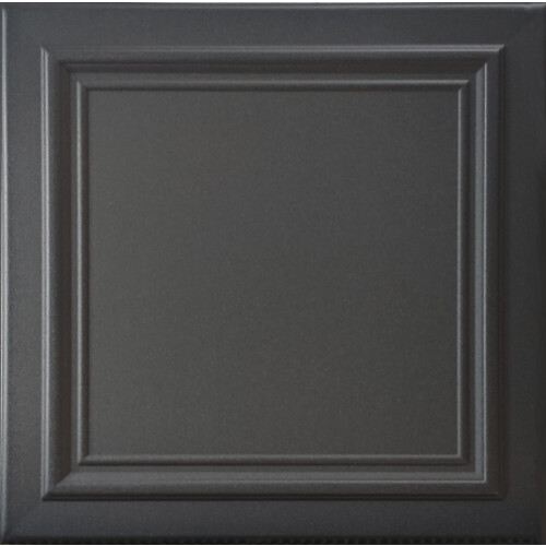 R24 Line Art Foam Ceiling Tile Black Matte 8 pcs