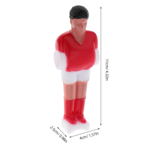 10Pièces Joueurs Mini Table Soccer Résine Amusant Compact 2