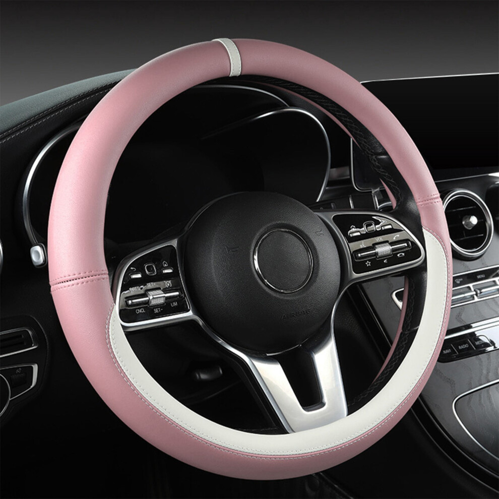 Car Steering Wheel Cover Protector, Non-Slip Bottom, Breathable & Anti-Slip, Fits 14.5-15" Wheels, Easy Install 9065194327167