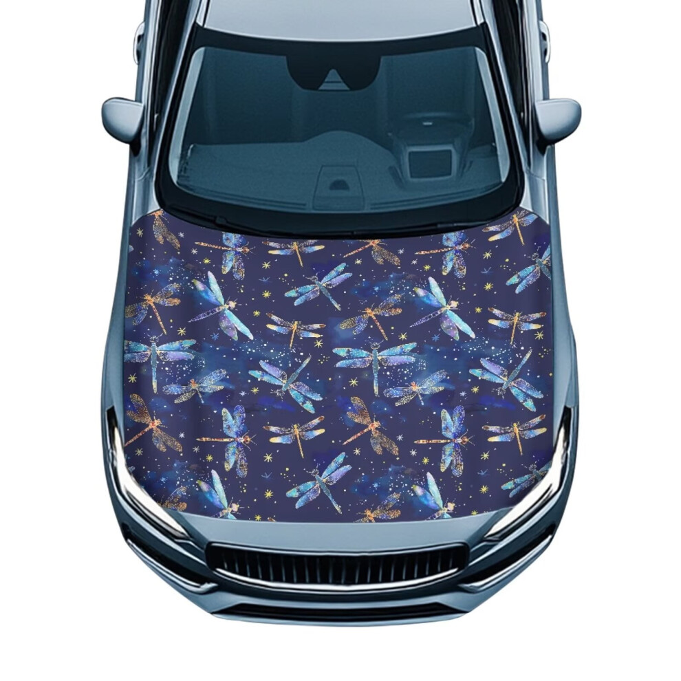 Universal Galaxy Dragonfly Car Hood Cover Â Elastic, Easy Install & Clean, All-Season Protection, Compatible With Most Cars 9065194326412