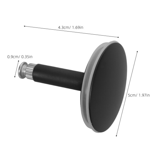 Bouchon Noir Joint Étanche Anti-Odeurs Robuste 2