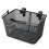 Children'S Bicycle Basket Front Basket Handheld Handlebar Basket with Handle Black 1