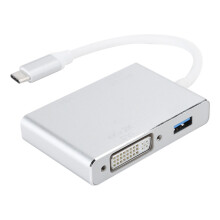 USB C To HDMI VGA DVI Adapter Incredible Performance Plug And Play High Speed Wide Compatibility For Mac Pro MacBook Air iPad Pro Dell HP