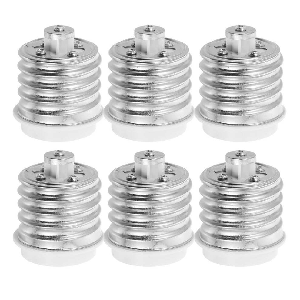 6Pcs Bulb Socket Adapter For Bulb Home Ing E40 To E27 5.9X1.8x1.8in Light 9065194326603