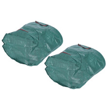2PCS 72 Gallons Garden Planting Bags 76x67cm PP Lawn Waste Storage