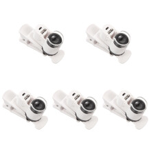 5St Draagbare Micro Lens 45X Clip-on Juwelen Vergrootglas