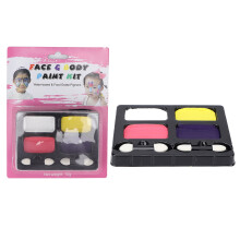 Easy Application Face Paint Set Non Toxic Skin Friendly Glow in the Dark Costume Makeup Kit Face Painting Supplies for Halloween Cosplay Party Kids