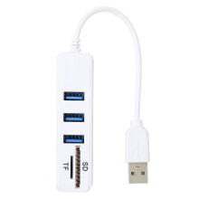 Multi Functional USB Hub With Micro SD Reader Easy To Use Plug And Play Design High Efficiency Universal Compatibility For iPhone15Galaxy Laptop