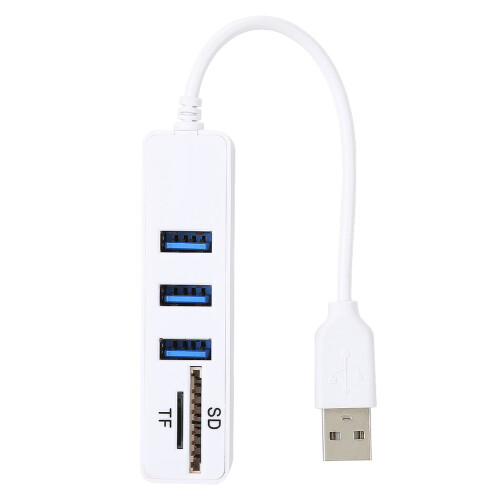 Multi Functional USB Hub With Micro SD Reader Easy To Use Plug And Play Design High Efficiency Universal Compatibility For iPhone15Galaxy Laptop