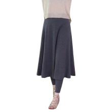 Women's winter skorts knee-length fleece-lined skirted