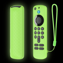 Funda de silicona suave para mando a distancia Fire TV Stick HD/4K | Antideslizante, con cordón anticaída, 5 colores, protección contra arañazos