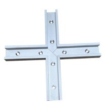 T-Track Intersection Kit with Predrilled Mounting Holes for Universal T-Track for Woodworking Jigs and Fixtures