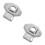 2Pcs Iron Peephole Covers for Apartment Doors Silver Privacy 10