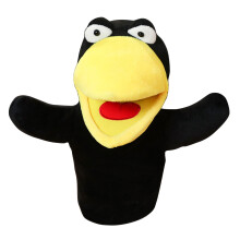 F0x Crow Hand Puppet Soft An1ma1 Hand Puppet for Girls and Boys Party Favor Interactive Stuffed An1ma1 Toy for Role