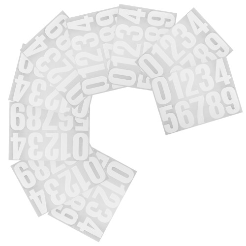 Weatherproof White Self Adhesive Numbers for Mailbox and Door 2