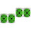 Green ABS Self-Adhesive Spot Labels for Hotel Use Fluorescent 5