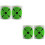 Green ABS Self-Adhesive Spot Labels for Hotel Use Fluorescent 7