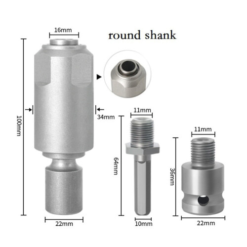 Adaptador de chave de impacto para martelo elétrico SDS-Plus/Quadrado