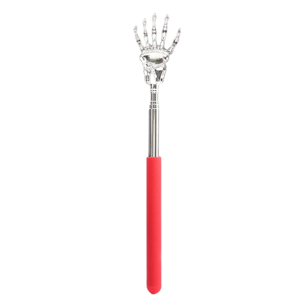Stainless Steel Back Scratcher Extendable Stainless Steel Ghost Hand Back Scratcher Portable Telescopic Claw Massager Tool Funny Gift for Seniors Dad