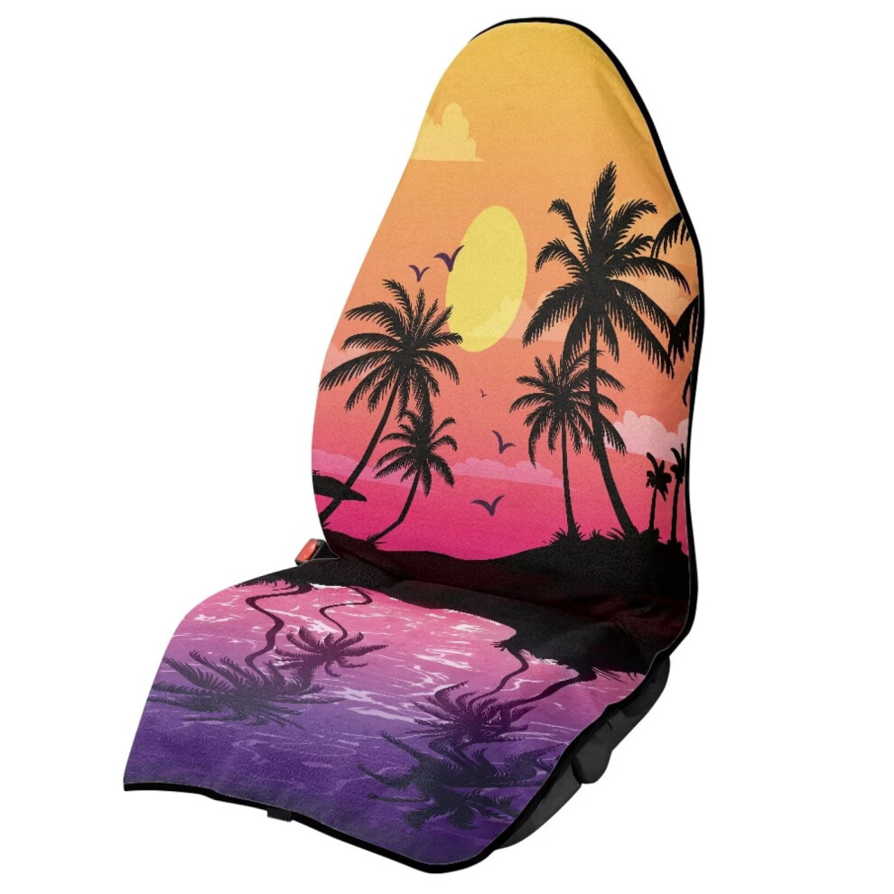 Palm Tree Sunset Car Seat Covers Waterproof Universal Fit 9122141709725