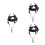 3Pcs Adjustable Hard Hat Insert Plastic Liner Safety Cap Replacement 9