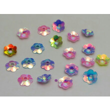 2000 Mixed Colour Cup Flower loose sequins Paillettes 8mm sewing Wedding craft