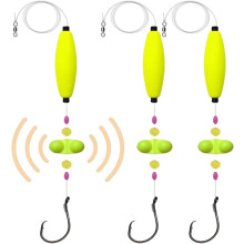 Visulong Catfish Fishing Set w/ Hooks, Peg Floats, Rattles, Beads, Circle Hooks – for River/Lake Bottom Bank Fishing, High-Carbon Steel Freshwater