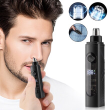 Nose Hair Trimmer USB Rechargeable IPX7 Waterproof 3-Speed