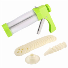 Cookie Making Kit Stainless Steel Handle 16 Discs 6 Nozzles