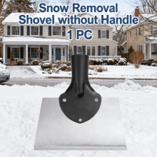 Heavy-Duty Manganese Steel Ice Scraper Shovel, Thickened Wide Metal Snow Cleaning Tool for Driveway Deicing and Outdoor Winter Snow Removal