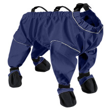 Wasserdichte Hundeschuhe mit Hosenträgern, rutschfester All-in-Pfotenschutz mit verstellbarer, schmutzabweisender Hose für kleine, mittlere und