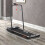 Foldable Walking Treadmill LED Display Wheels 6
