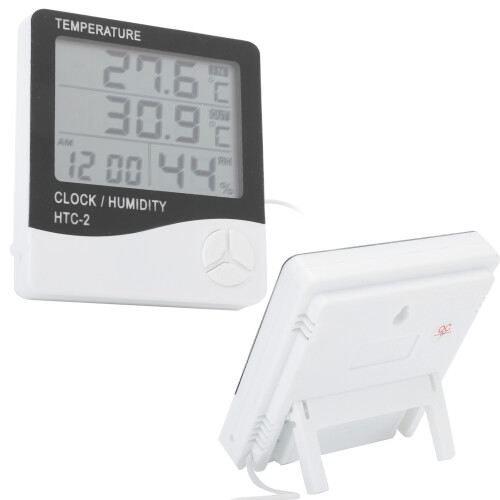 HighAccuracy Digital Thermometer Humidity Meter Indoor Outdoor Temp Display