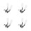 8Pcs Automatic Water Supply Float Valve Nylon Grey for 6
