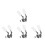 8Pcs Automatic Water Supply Float Valve Nylon Grey for 8
