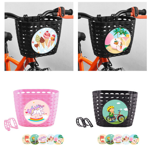 FEAMOS Bike Basket for Handlebars with Strap, Front Mount 1