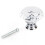 16Pcs Crystal Glass Drawer Knobs 40mm Diamond Shape Elegant Handles 1